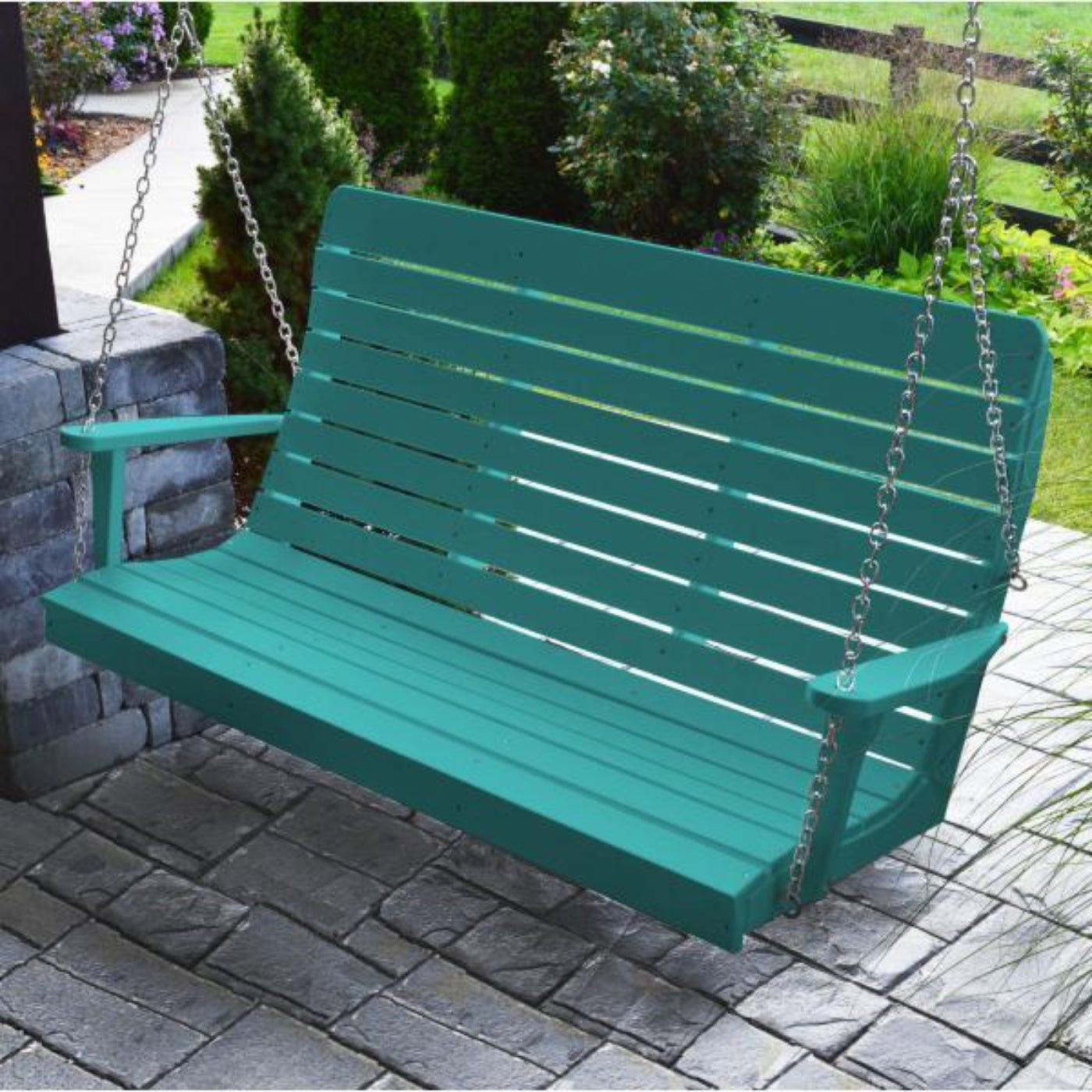 A & L Furniture Poly Winston Swing - 862-4FT-Aruba Blue