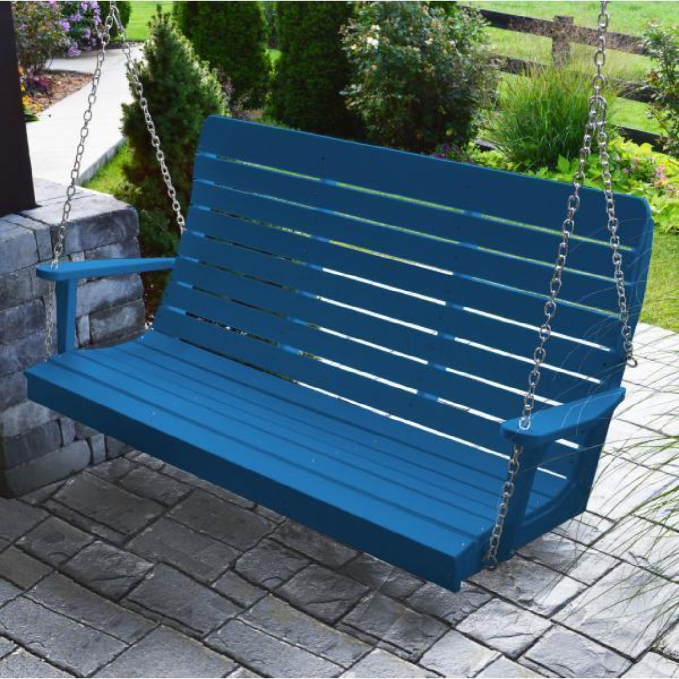 A & L Furniture Poly Winston Swing - 862-4FT-Aruba Blue