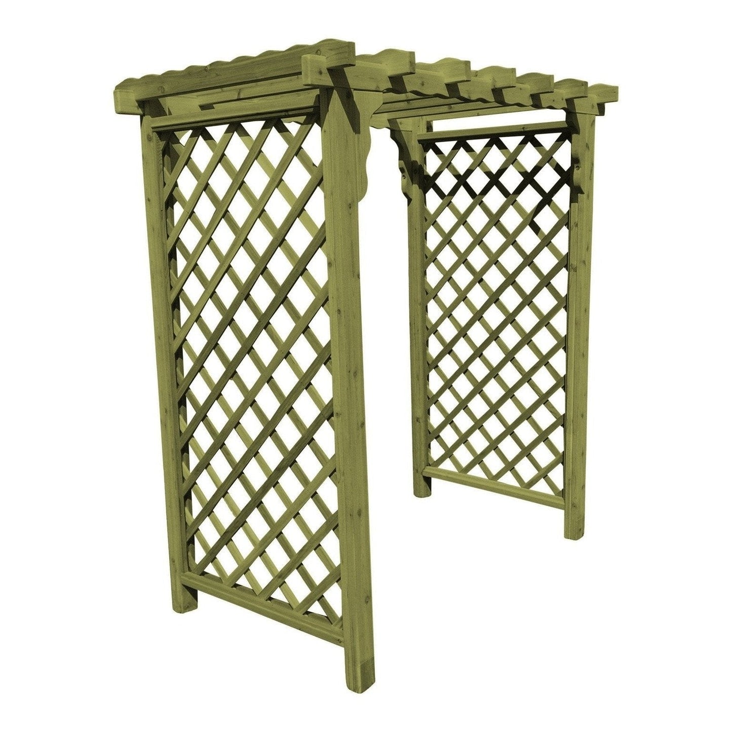 A & L Furniture Amish Handcrafted Cedar Wood Covington Arbor - 1403C-CS