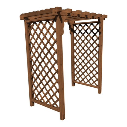 A & L Furniture Amish Handcrafted Cedar Wood Covington Arbor - 1403C-CS