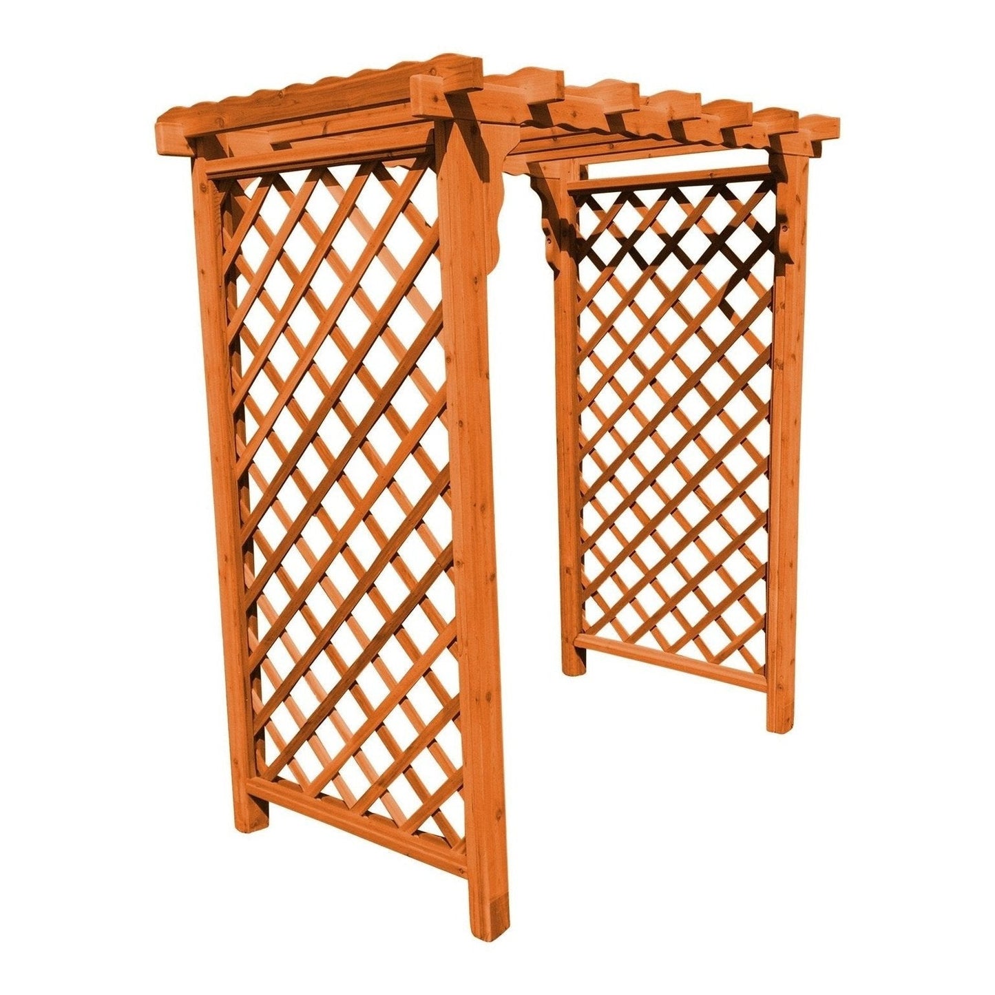 A & L Furniture Amish Handcrafted Cedar Wood Covington Arbor - 1403C-CS