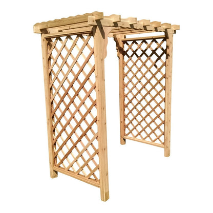 A & L Furniture Amish Handcrafted Cedar Wood Covington Arbor - 1403C-CS