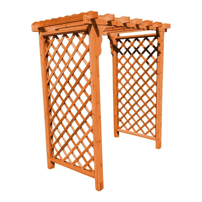 A & L Furniture Amish Handcrafted Cedar Wood Covington Arbor - 1403C-CS