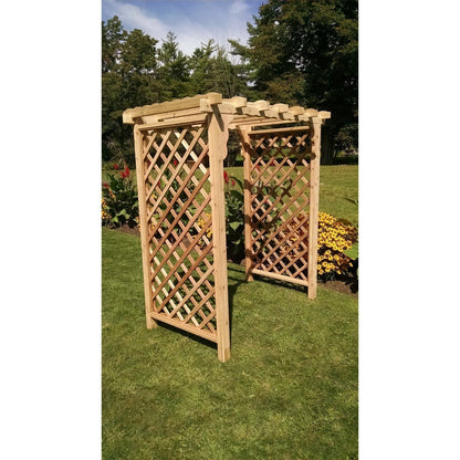 A & L Furniture Amish Handcrafted Cedar Wood Covington Arbor - 1403C-CS