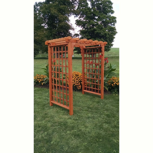 A & L Furniture Amish Handcrafted Cedar Wood Lexington Arbor - 1402C-CS