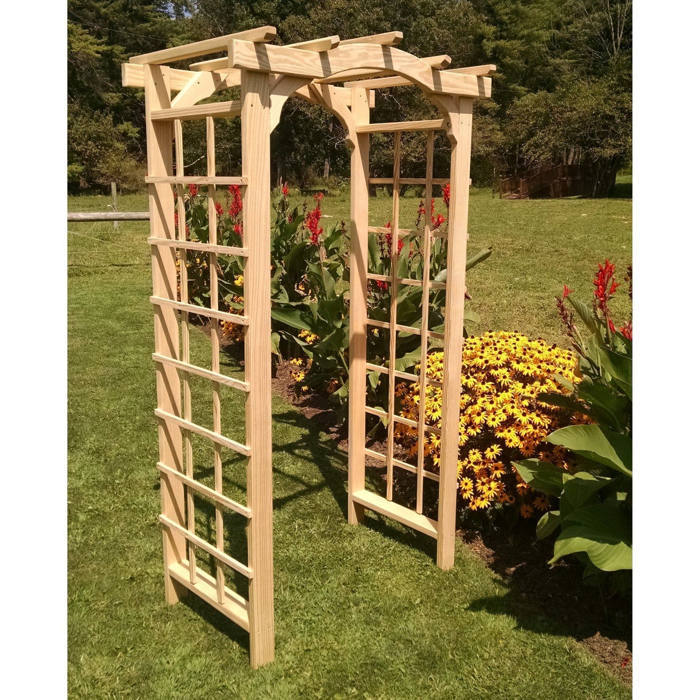 A & L Furniture Amish Handcrafted Cedar Wood Madison Arbor - 1134C-CS