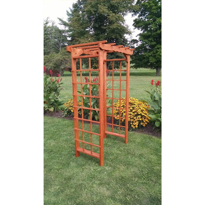 A & L Furniture Amish Handcrafted Cedar Wood Morgan Arbor - 1132C-CS