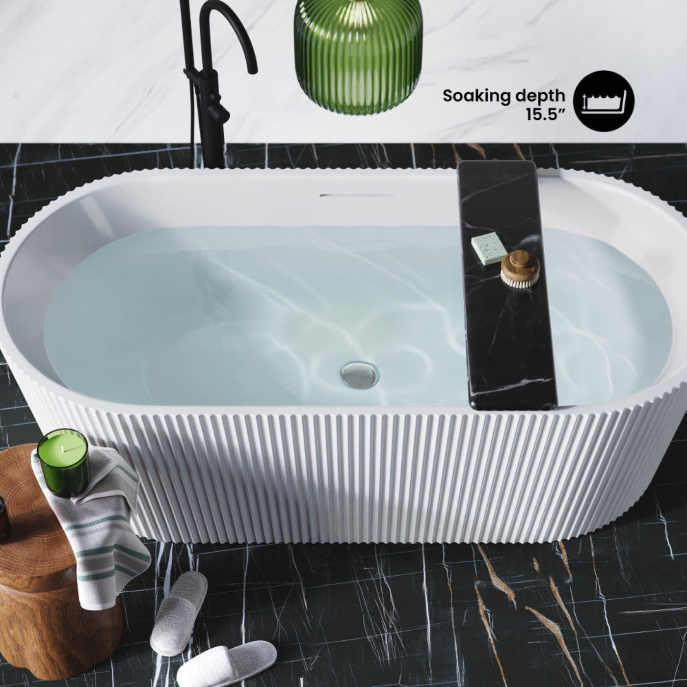 Swiss Madison Lafayette 67" Freestanding Bathtub - SM-FB592