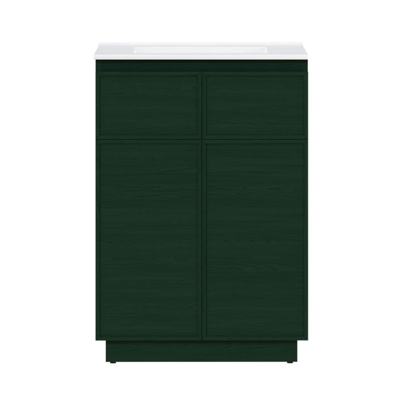Swiss Madison St. Tropez 24" Freestanding Bathroom Vanity in Green Oak with Sink Top - SM-BV0801GA