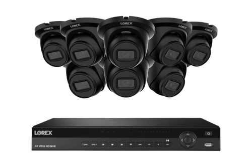 Lorex Elite Series 4K 16 Camera Capable 6TB Wired NVR System with 4MP (2K) A4 IP Turret Cameras - N2K6-168WT-A4