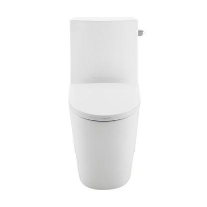 Swiss Madison St. Tropez One-Piece 14" Rough-in 1.28 GPF Right-Hand Vortex Flush Elongated Toilet in Glossy White - SM-1T0816GW