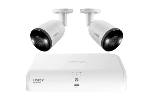 Lorex Fusion Series 4K+ 16 Channel (8 Wired + 8 Fusion Wi-Fi) 2TB Wired System with H13 Wired 4K IP Bullet Cameras - N4K2SD-82WB-6