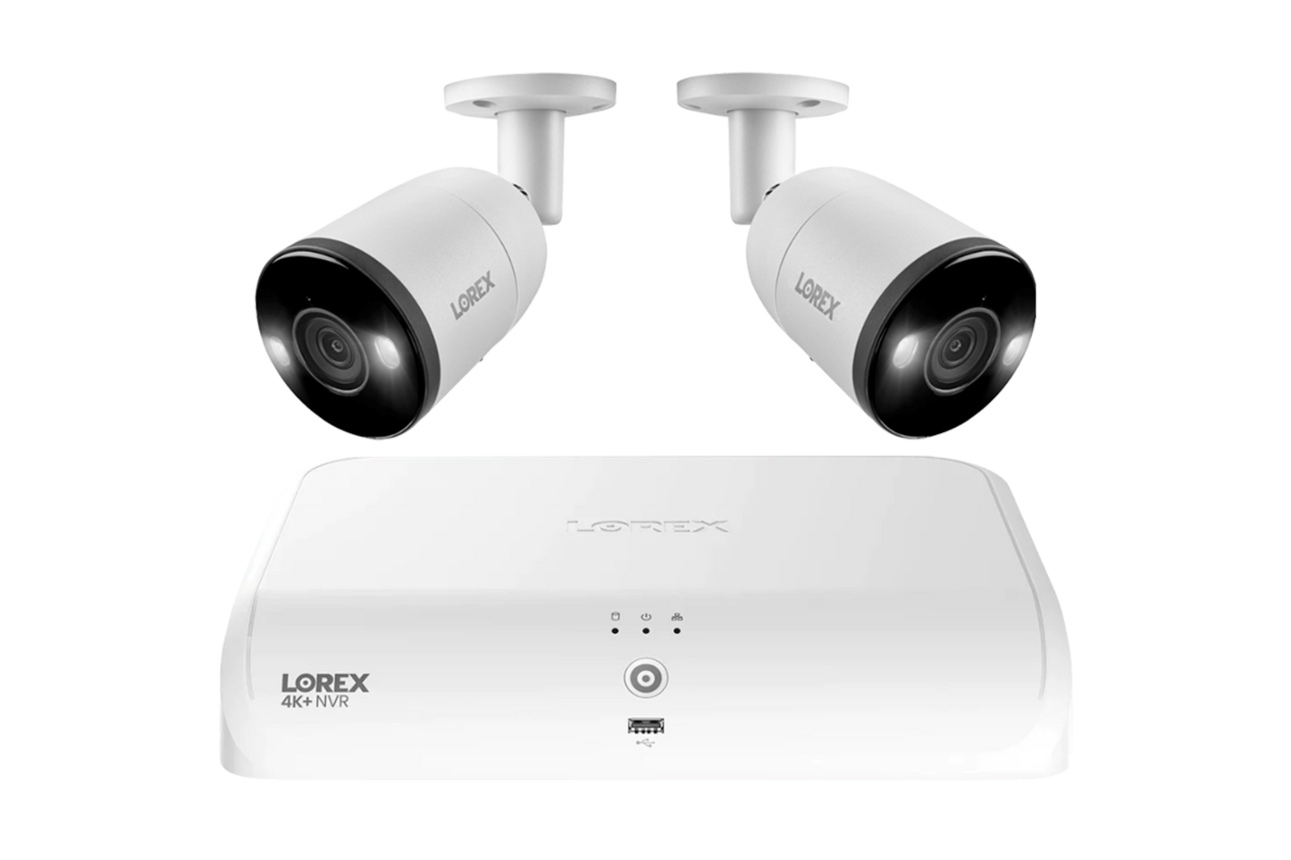 Lorex Fusion Series 4K+ 16 Channel (8 Wired + 8 Fusion Wi-Fi) 2TB Wired System with H13 Wired 4K IP Bullet Cameras - N4K2SD-82WB-6