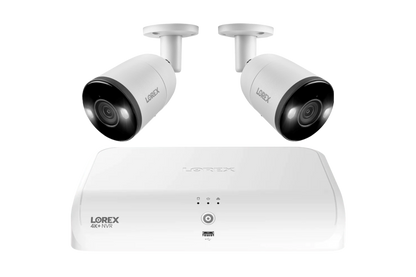 Lorex Fusion Series 4K+ 16 Channel (8 Wired + 8 Fusion Wi-Fi) 2TB Wired System with H13 Wired 4K IP Bullet Cameras - N4K2SD-82WB-6