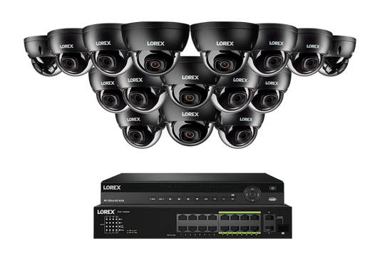 Lorex Elite Series 4K 32 Camera Capable 6TB Wired NVR System with 8MP (4K) A10 IP Dome Cameras - NC4K6-3216BD-E851