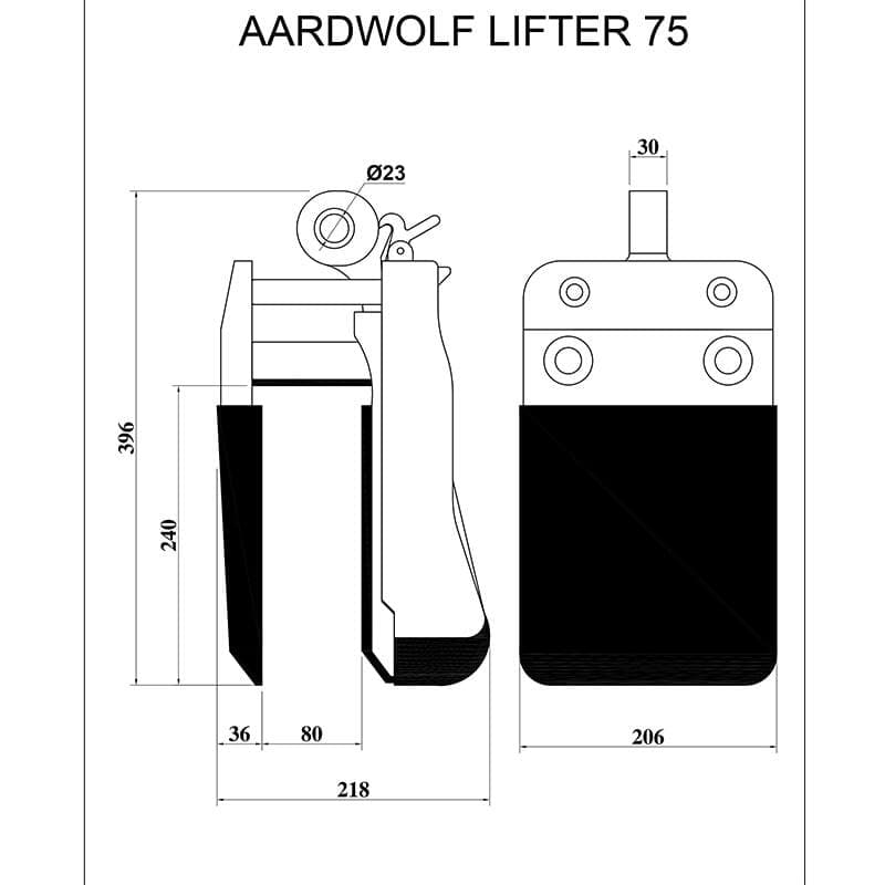 Aardwolf Slab Lifter 75 Rollers