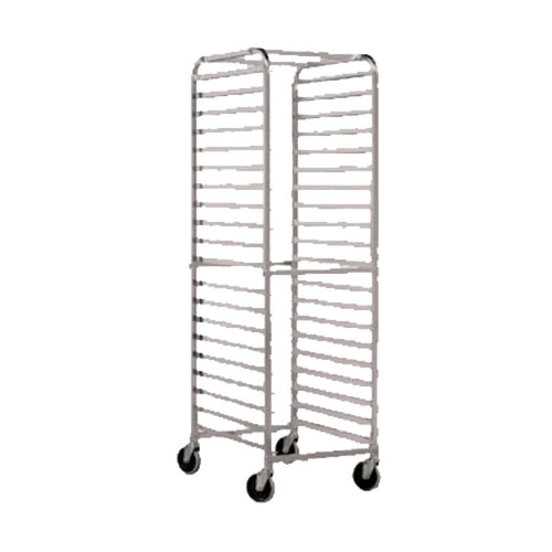 John Boos ABPR-1820-RKD Mobile Front-Loading Bun Pan Rack with Round Top Design - JBABPR1820RKD