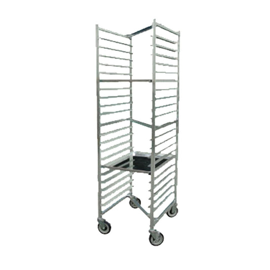 John Boos ABPR-1820-ZN Mobile Front-Loading Bun Pan Rack with Welded Set-Up and Nesting Design - JBABPR1820ZN