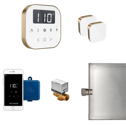 Mr Steam AirButler Max Package White Brushed Bronze - ABUTLERXW-BB