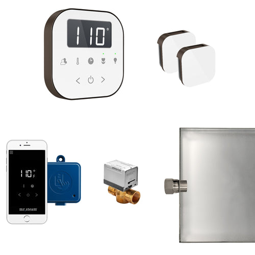 Mr Steam AirButler Max Package White Oil Rubbed Bronze - ABUTLERXW-OR