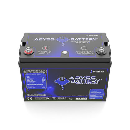 Abyss Battery 12V 150Ah Dual Purpose Lithium Marine Battery - AB-12V150-BT