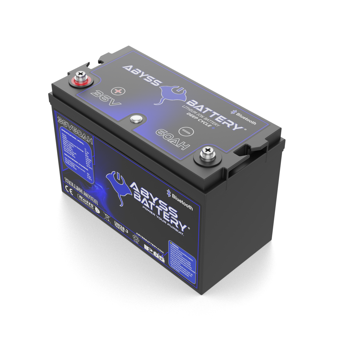 Abyss Battery 36V 60Ah Lithium Trolling Motor Battery - AB-36V60-BT