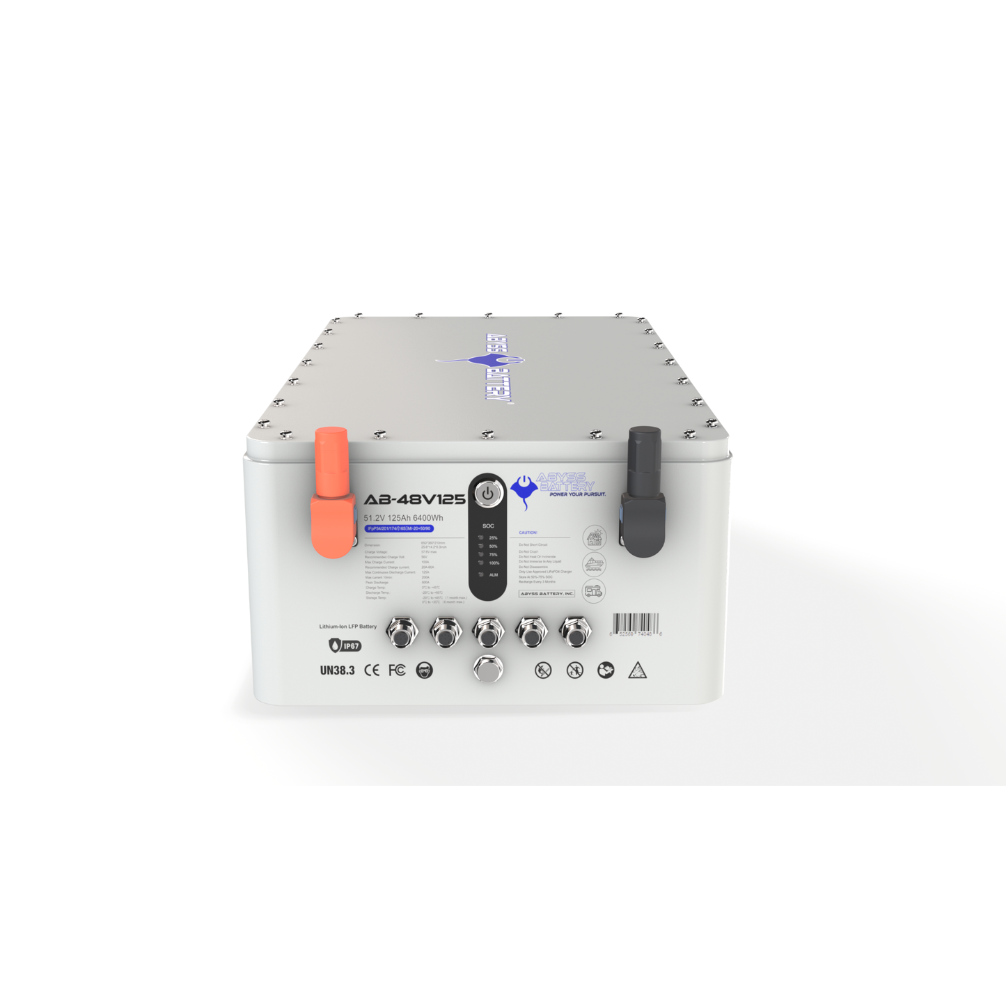 Abyss Battery  48V125Ah Lithium Marine House Battery - AB-48V125