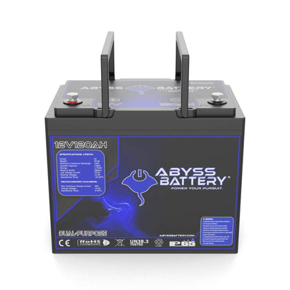 Abyss Battery 12V 120Ah Dual Purpose Lithium Marine Battery - AB-12V120-BT