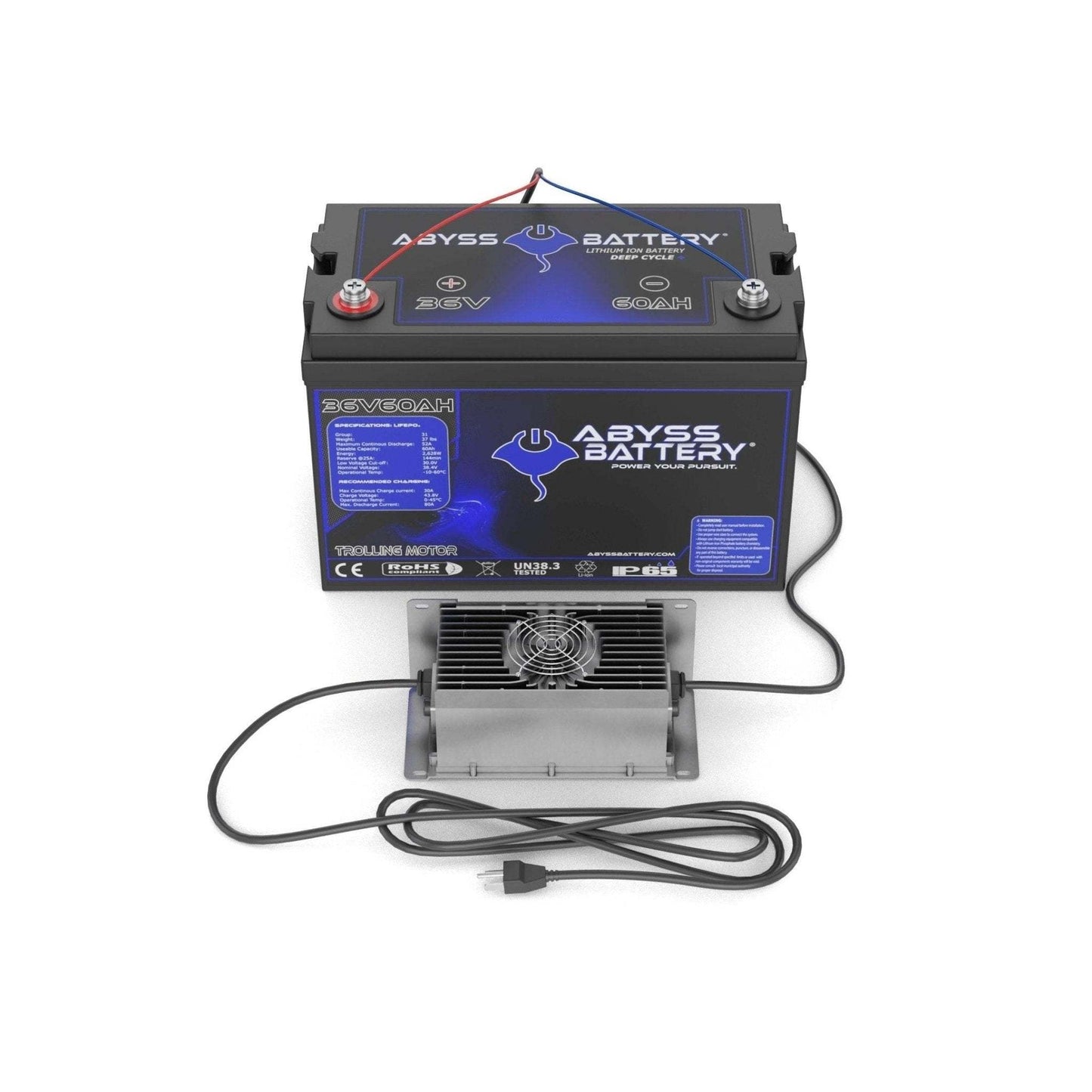 Abyss Battery  36V 60Ah Trolling Motor Lithium Battery Kit - TMK-36V60-BT