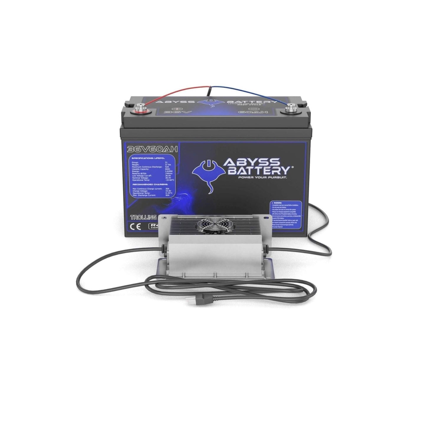 Abyss Battery  36V 60Ah Trolling Motor Lithium Battery Kit - TMK-36V60-BT
