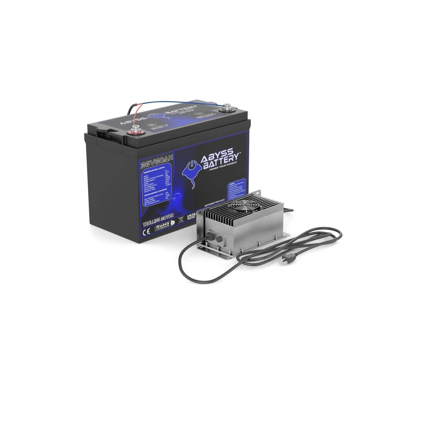 Abyss Battery  36V 60Ah Trolling Motor Lithium Battery Kit - TMK-36V60-BT
