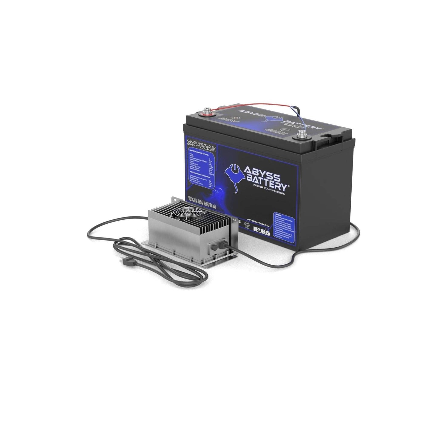 Abyss Battery  36V 60Ah Trolling Motor Lithium Battery Kit - TMK-36V60-BT
