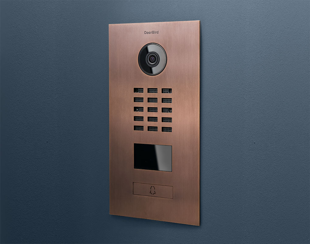 DoorBird D2101V IP Video Door Station, 1 Call Button in Bronze