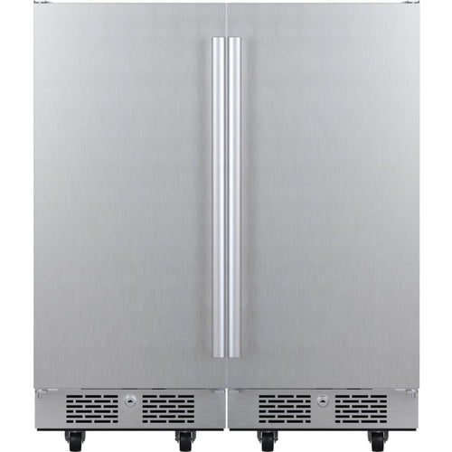 Avallon 30 Inch Wide 6.7 Cu. Ft. Outdoor Side by Side Refrigerator - AFR152ODSS - AFR152ODSS