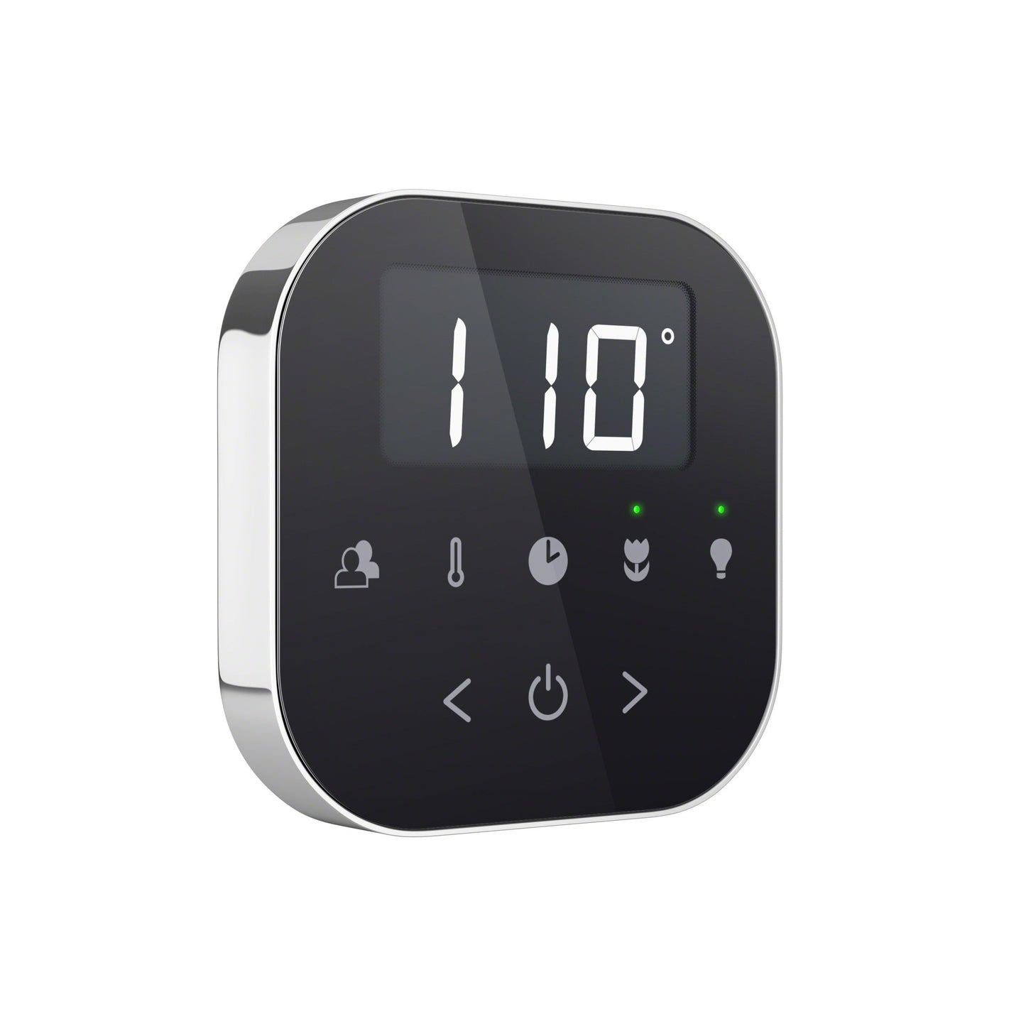 Mr. Steam AirTempo Steam Shower Control in Black with Polished Chrome - AIRTBK-PC