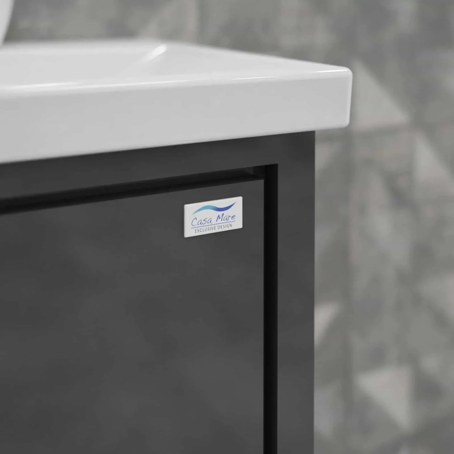 Casa Mare Alessio 32" Bathroom Vanity and Ceramic Sink Combo with LED Mirror - Alessio80GG-32