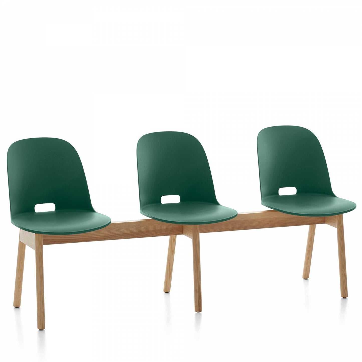 Emeco Alfi 3-Seat High Back Bench - ALFIAHDARKBROWN