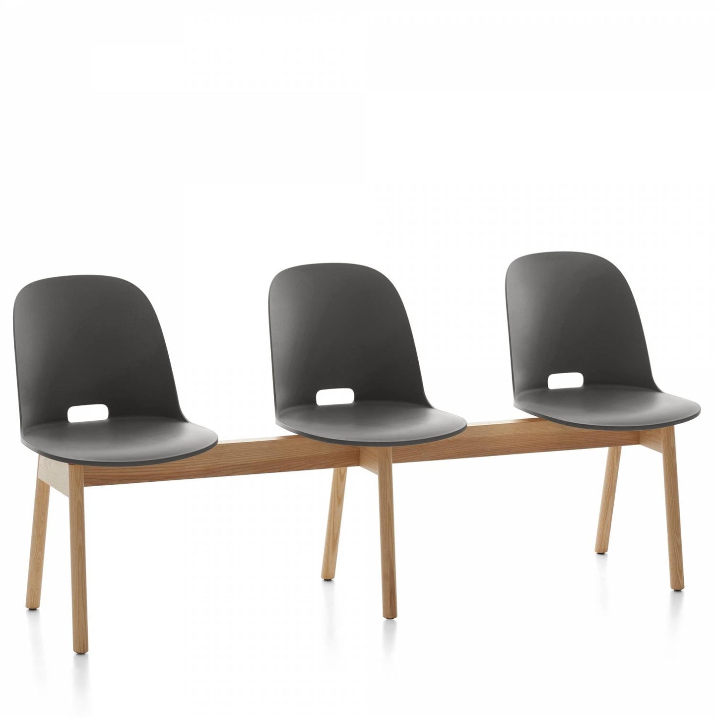 Emeco Alfi 3-Seat High Back Bench - ALFIAHDARKBROWN