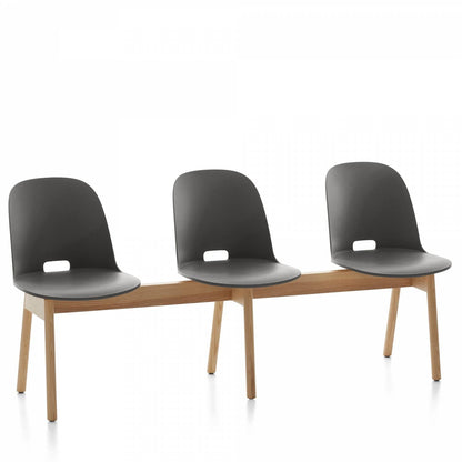 Emeco Alfi 3-Seat High Back Bench - ALFIAHDARKBROWN
