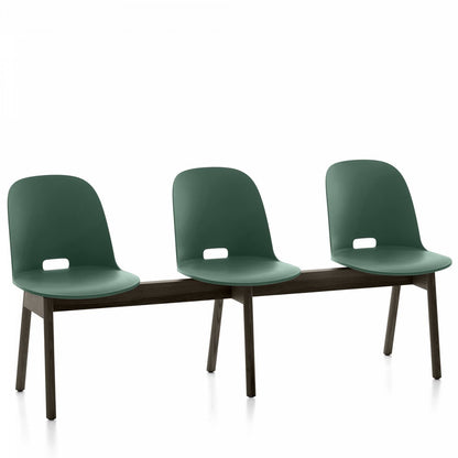 Emeco Alfi 3-Seat High Back Bench - ALFIAHDARKBROWN