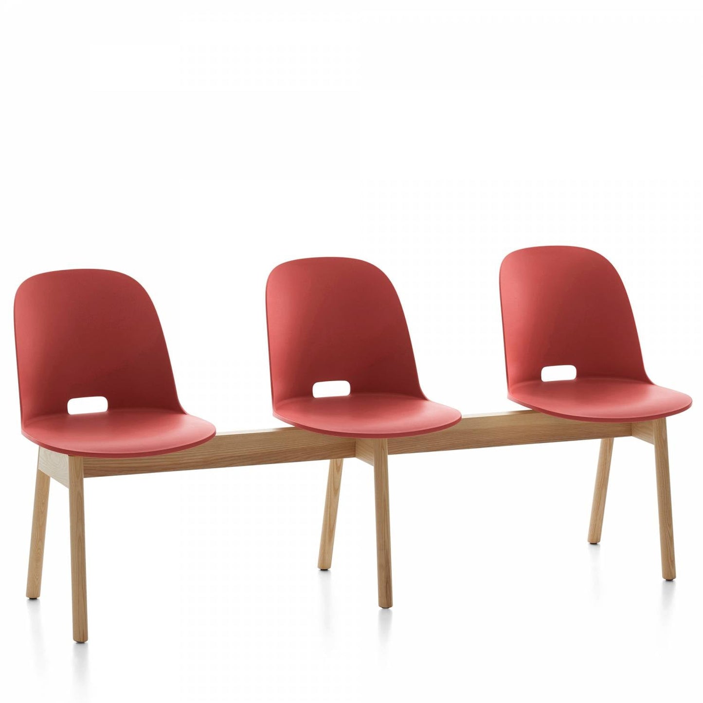 Emeco Alfi 3-Seat High Back Bench - ALFIAHDARKBROWN