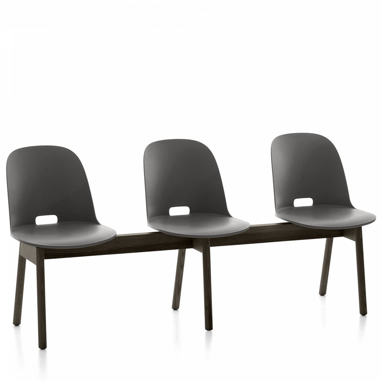 Emeco Alfi 3-Seat High Back Bench - ALFIAHDARKBROWN