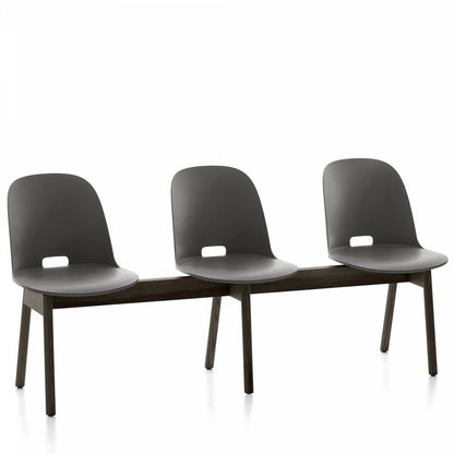 Emeco Alfi 3-Seat High Back Bench - ALFIAHDARKBROWN