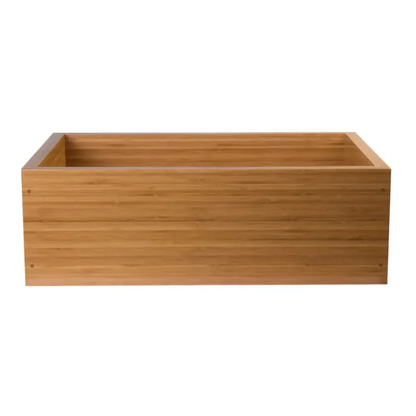GREE ALFI brand 30 Inch Single Bowl Bamboo Kitchen Farm Sink  - AB3021