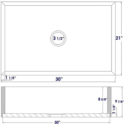 GREE ALFI brand 30 Inch Single Bowl Bamboo Kitchen Farm Sink  - AB3021
