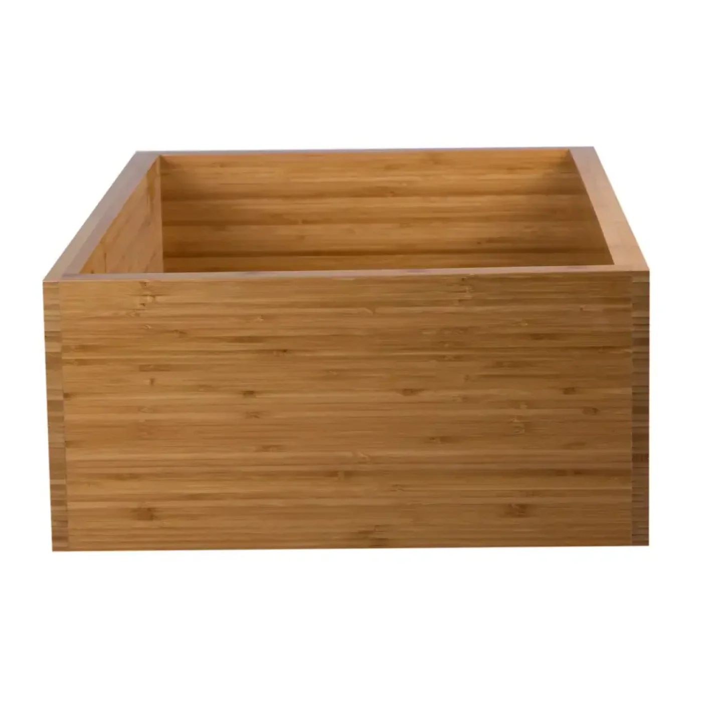 GREE ALFI brand 33 Inch Double Bowl Bamboo Kitchen Farm Sink  - (AB3321)