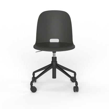 Emeco Alfi Work Swivel Chair - ALFISWVH4ABKBCDB