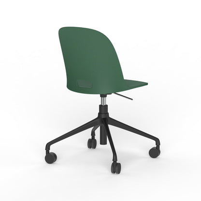Emeco Alfi Work Swivel Chair - ALFISWVH4ABKBCDB