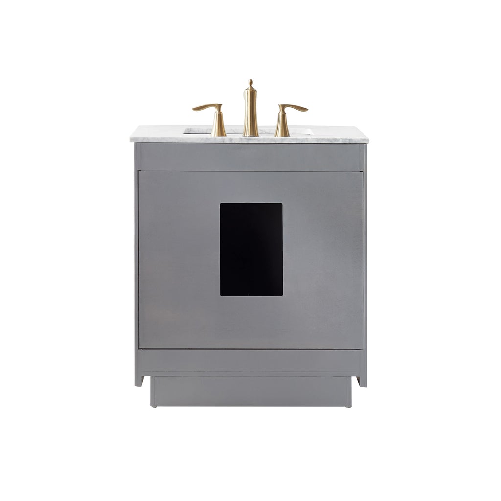 Altair Ivy 30" Single Bathroom Vanity Set in Marble Countertop