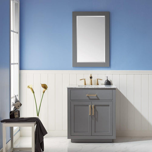 Altair Ivy 30" Single Bathroom Vanity Set in Marble Countertop